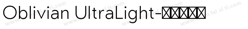 Oblivian UltraLight字体转换